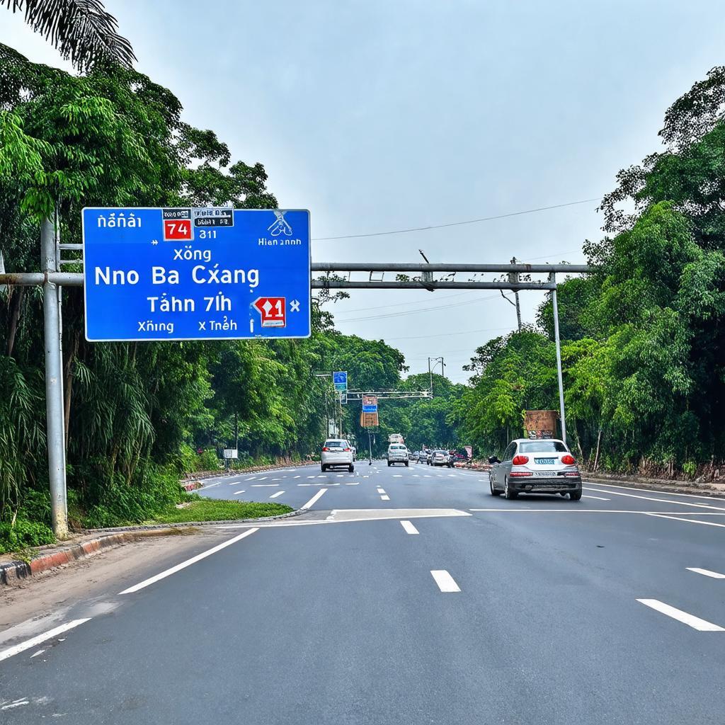 Hình ảnh Ngã Ba Công Xanh đường tỉnh 741 ấp Công Xanh Tân Uyên Bình Dương